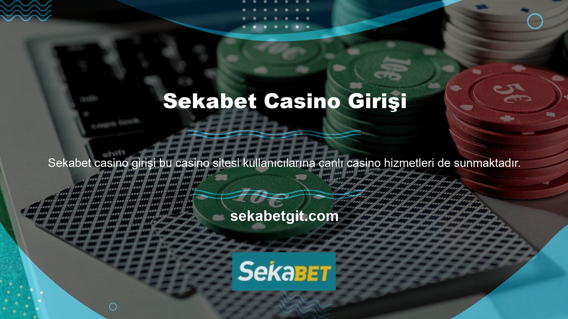 Casinoda masa oyunları ve canlı poker oynayabilirsiniz