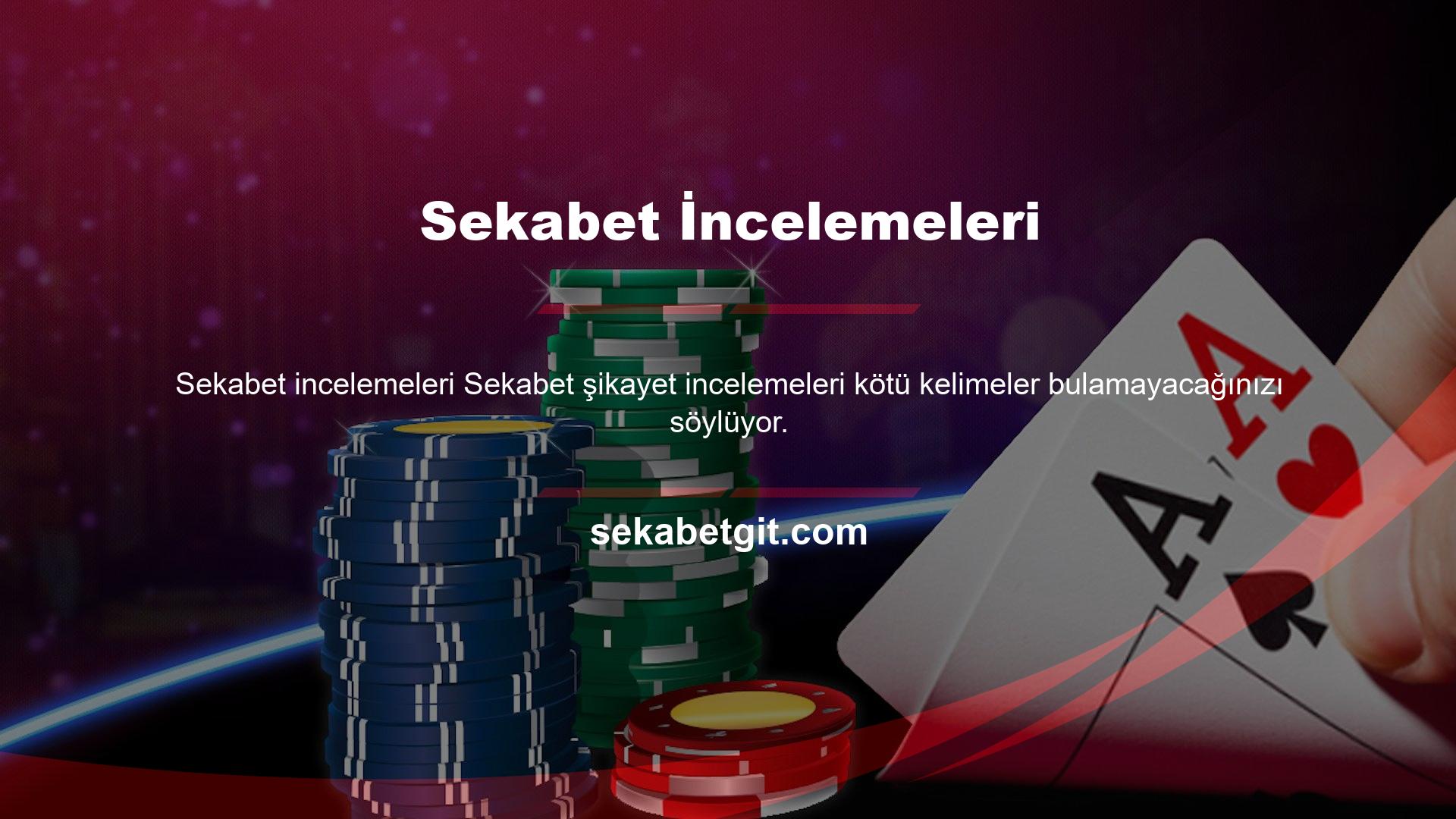Altyapı lisanslı ve güçlü olduğu için oynamak için harika bir yerin tadını çıkarabilirsiniz